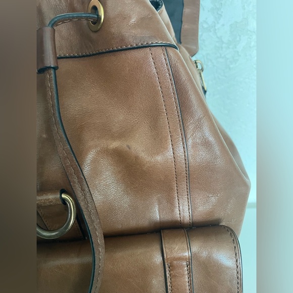 Coach Bleecker Backpack - Brown Leather - Picture 5 of 8